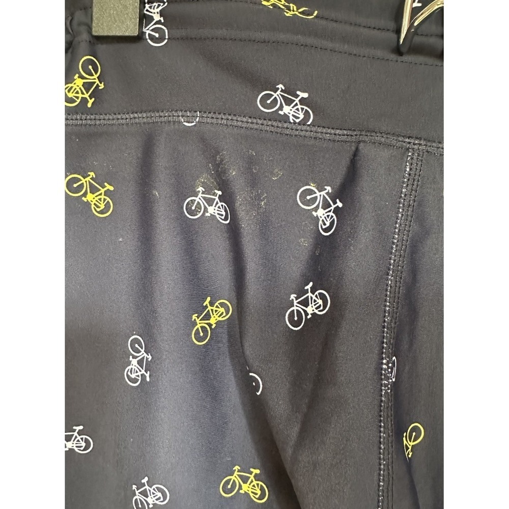 The Upside Navy Bicycle Print Leggings Activewear Pants Yoga Running Women's M - Picture 5 of 9